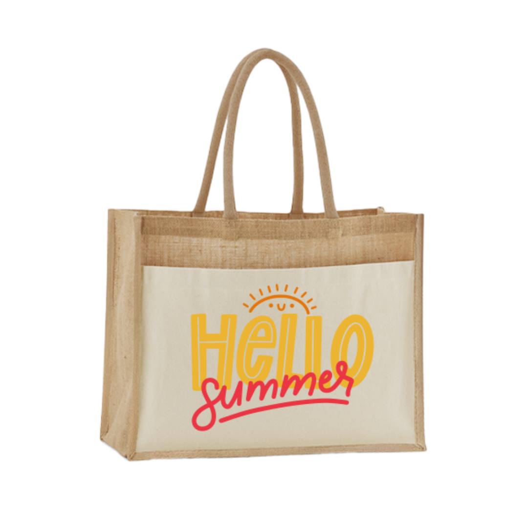 Jutetasche - Hello Summer