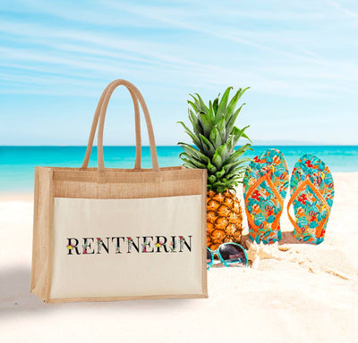 Jutetasche - Rentnerin