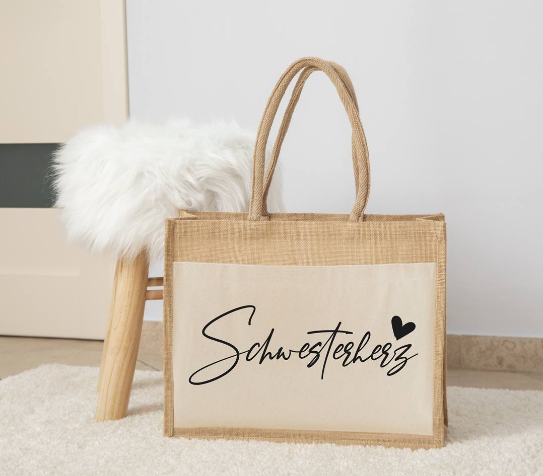 Jutetasche - Schwesterherz