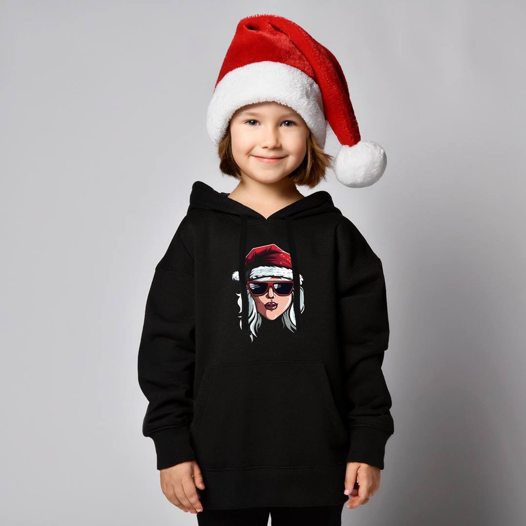 Hoodie Kinder - Coole Weihnachtsfrau