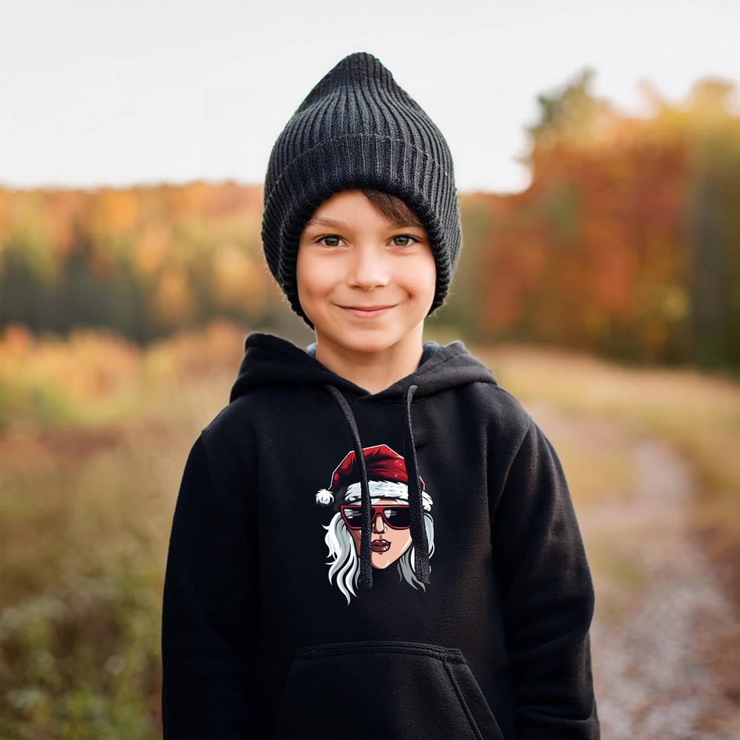 Hoodie Kinder - Coole Weihnachtsfrau