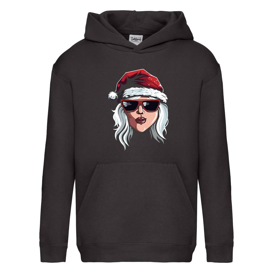 Hoodie Kinder - Coole Weihnachtsfrau