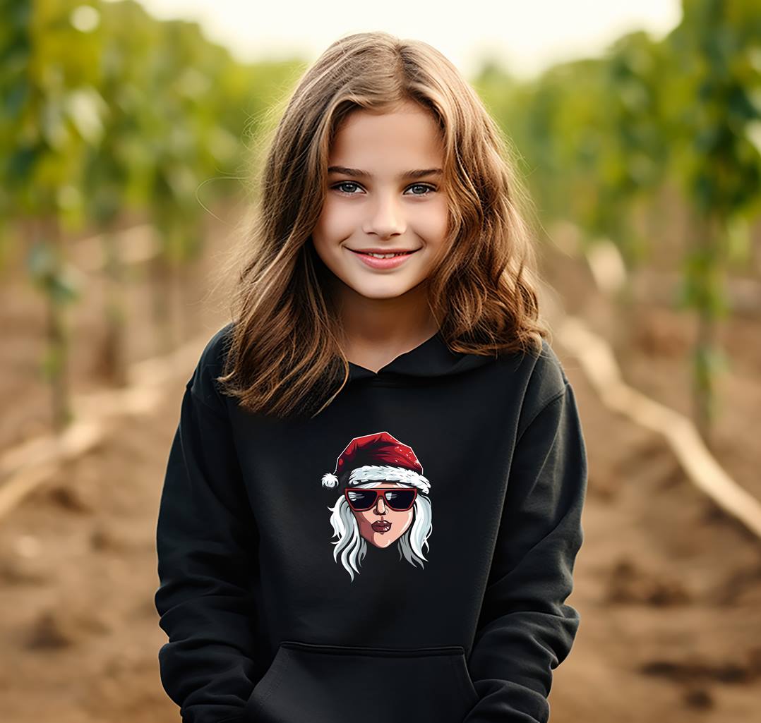 Hoodie Kinder - Coole Weihnachtsfrau