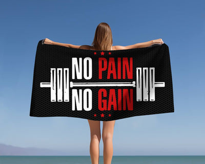 No pain, no gain - Handtuch & Strandtuch