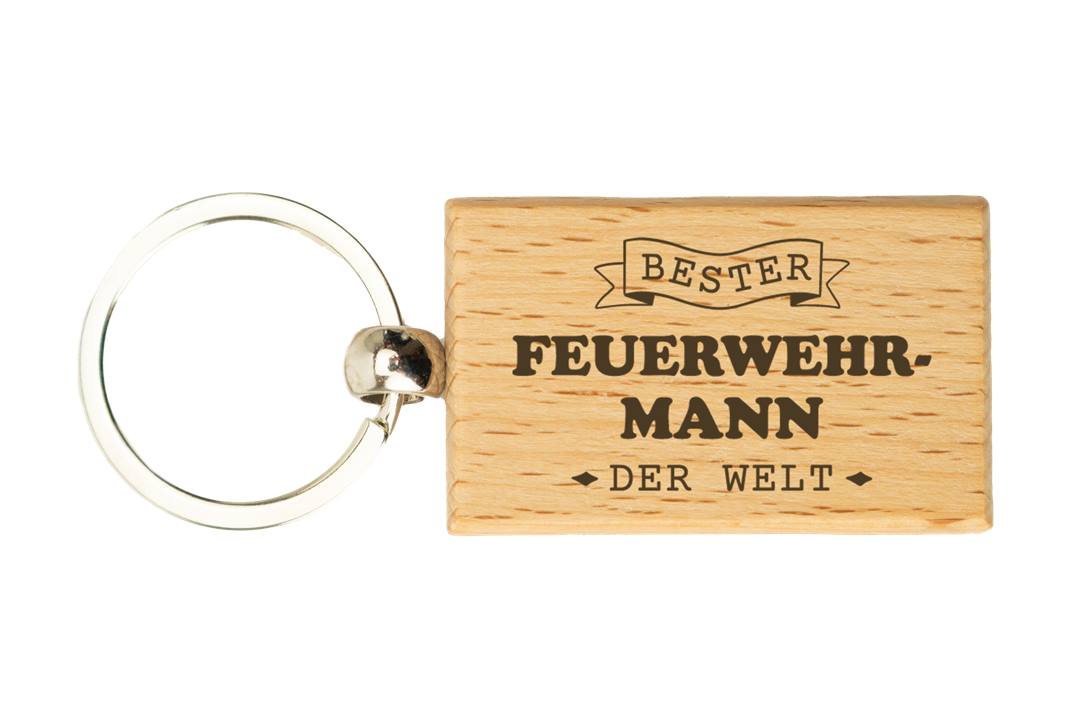 Schlüsselanhänger - Bester Feuerwehrmann der Welt