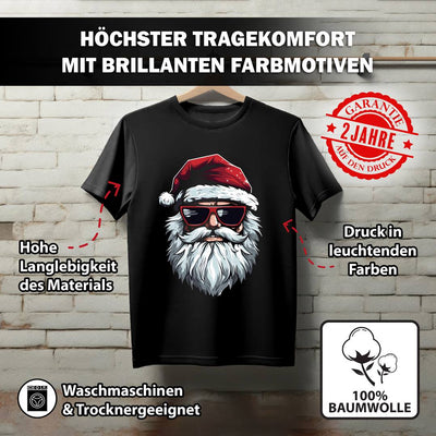 T-Shirt Damen - Cooler Weihnachtsmann