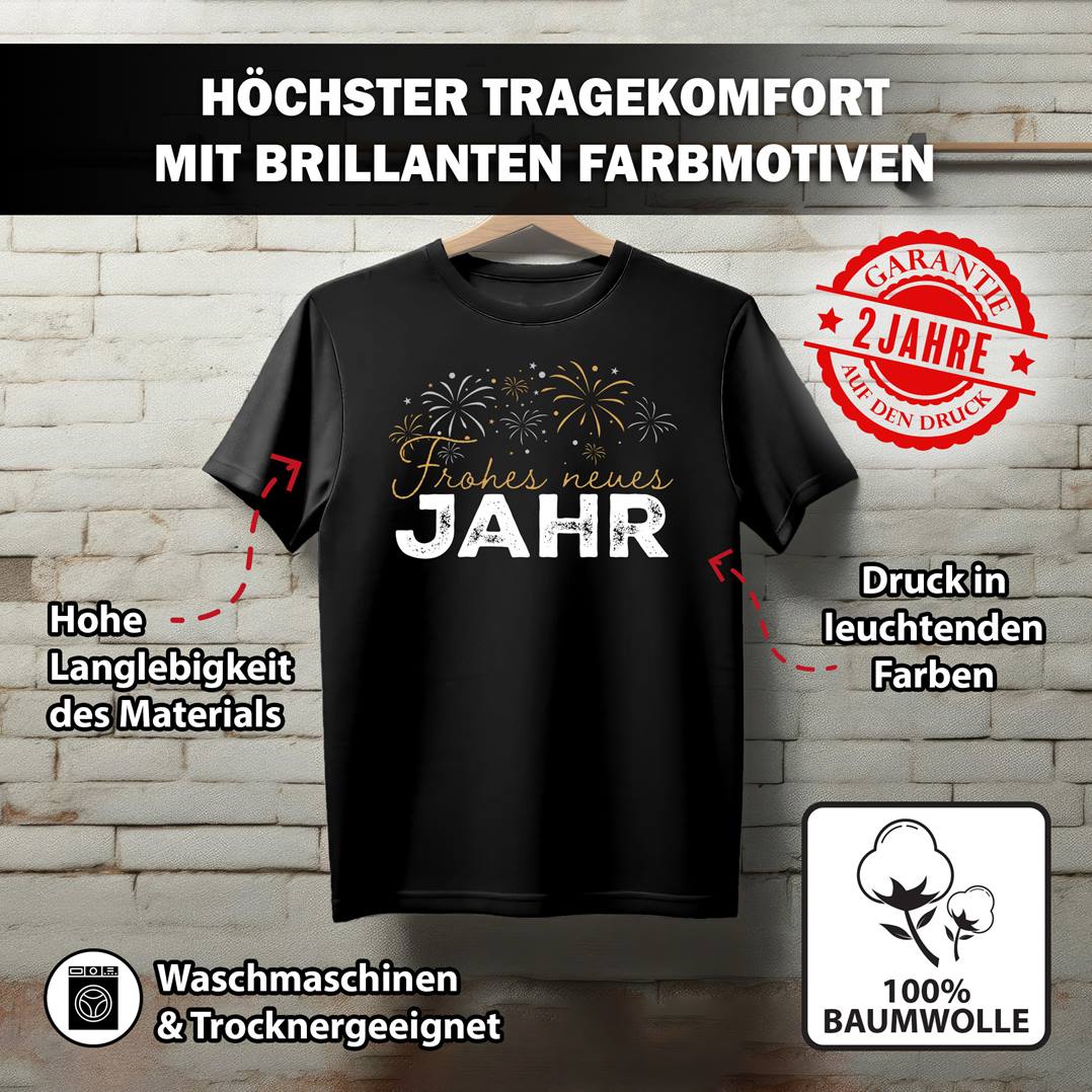 T-Shirt Herren - Frohes neues Jahr!