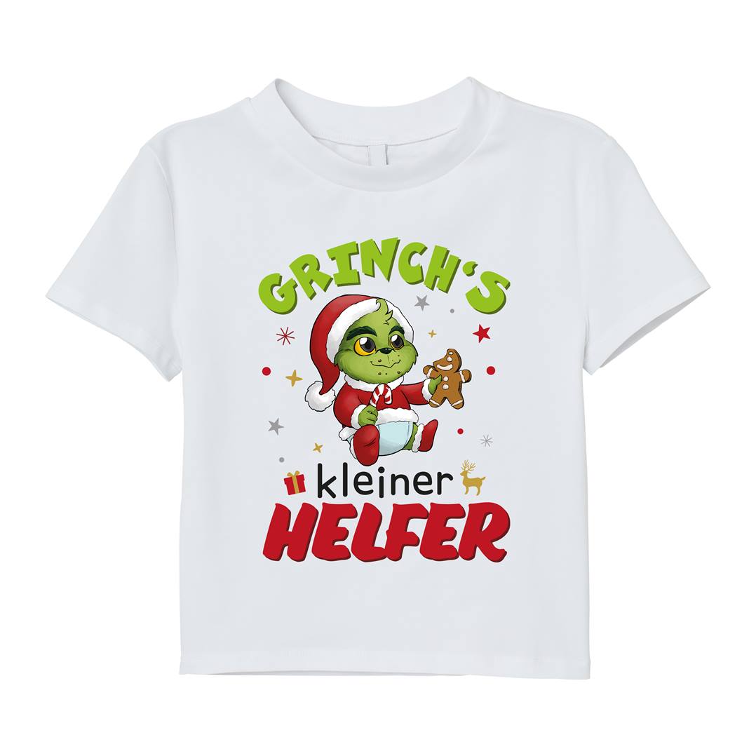 T-Shirt Kinder - Baby Grinch - Grinch's kleiner Helfer