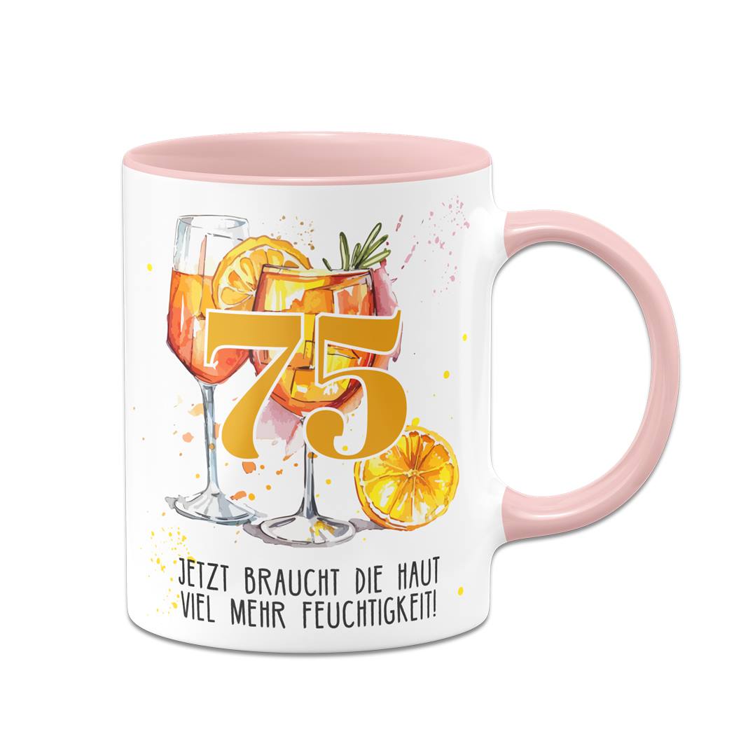 Tasse - Jetzt braucht die Haut viel mehr Feuchtigkeit! - (Zahl - runder Geburtstag)