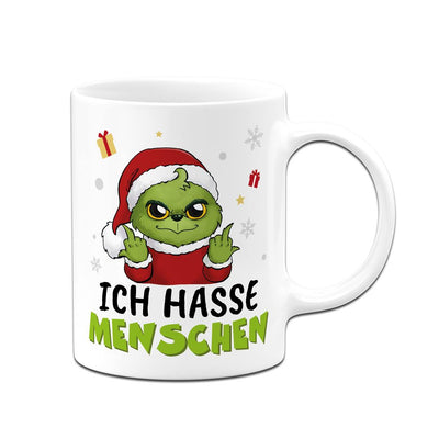 Tasse - Baby Grinch - Ich hasse Menschen (Mittelfinger) LH