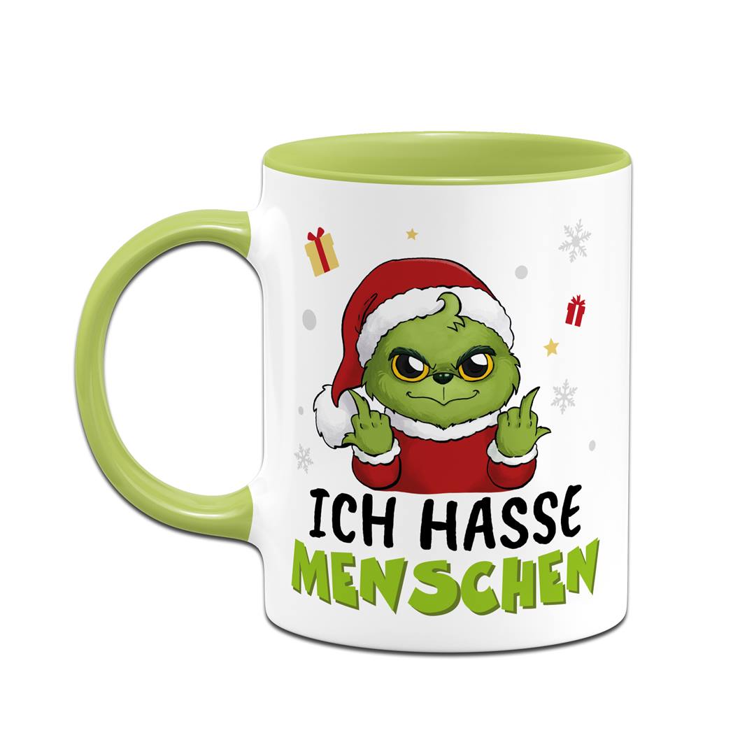 Tasse - Baby Grinch - Ich hasse Menschen (Mittelfinger) LH