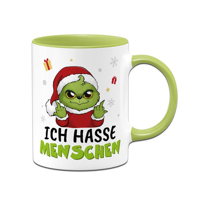 Tasse - Baby Grinch - Ich hasse Menschen (Mittelfinger) LH