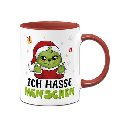 Tasse - Baby Grinch - Ich hasse Menschen (Mittelfinger) LH