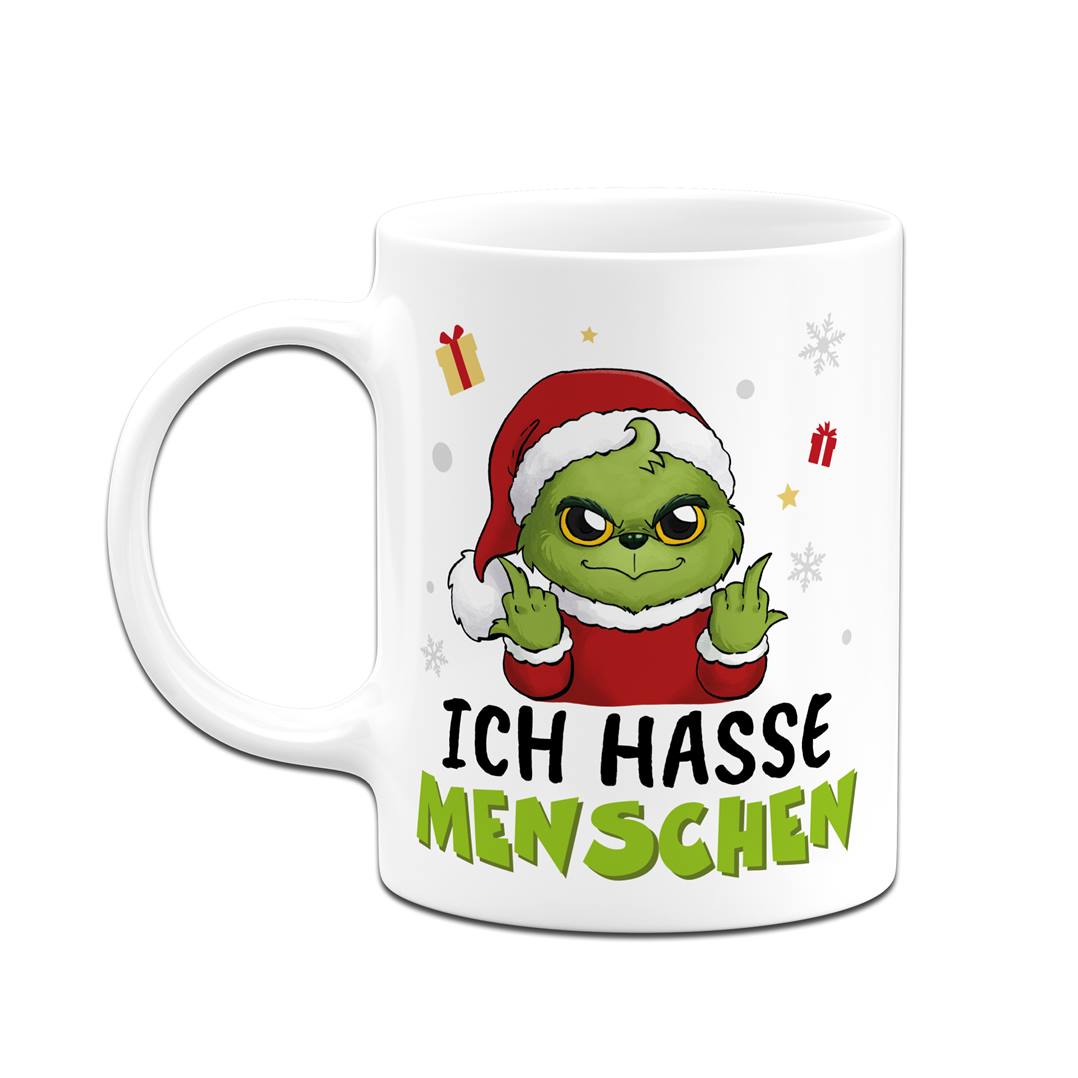 Tasse - Baby Grinch - Ich hasse Menschen (Mittelfinger) LH