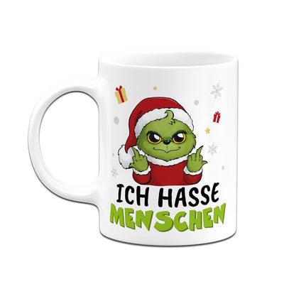 Tasse - Baby Grinch - Ich hasse Menschen (Mittelfinger) LH