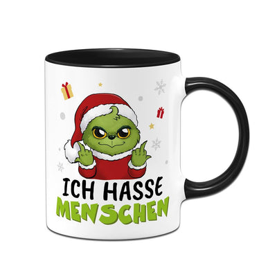 Tasse - Baby Grinch - Ich hasse Menschen (Mittelfinger) LH