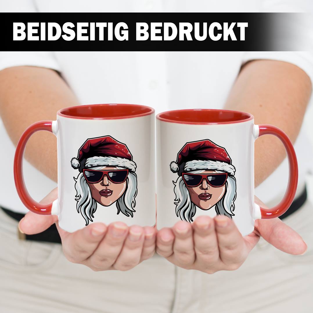 Tasse - Coole Weihnachtsfrau