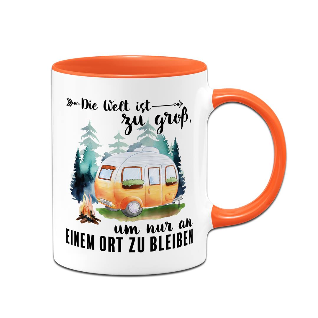 Tasse - Die Welt ist zu groß, um nur an einem Ort zu bleiben (Caravan)