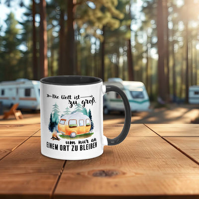 Tasse - Die Welt ist zu groß, um nur an einem Ort zu bleiben (Caravan)