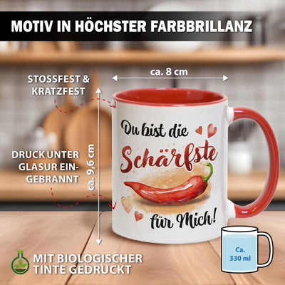 Tasse - Du bist die Schärfste für mich!