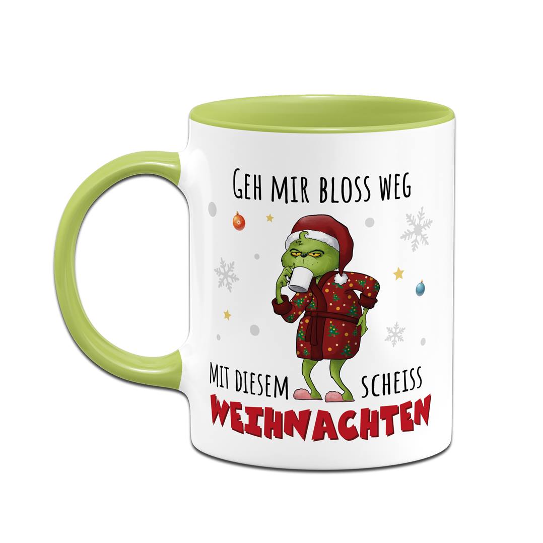 Tasse - Grinch - Geh mir bloß weg mit diesem scheiß Weihnachten