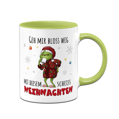 Tasse - Grinch - Geh mir bloß weg mit diesem scheiß Weihnachten