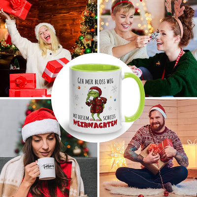 Tasse - Grinch - Geh mir bloß weg mit diesem scheiß Weihnachten