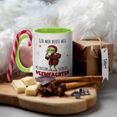 Tasse - Grinch - Geh mir bloß weg mit diesem scheiß Weihnachten