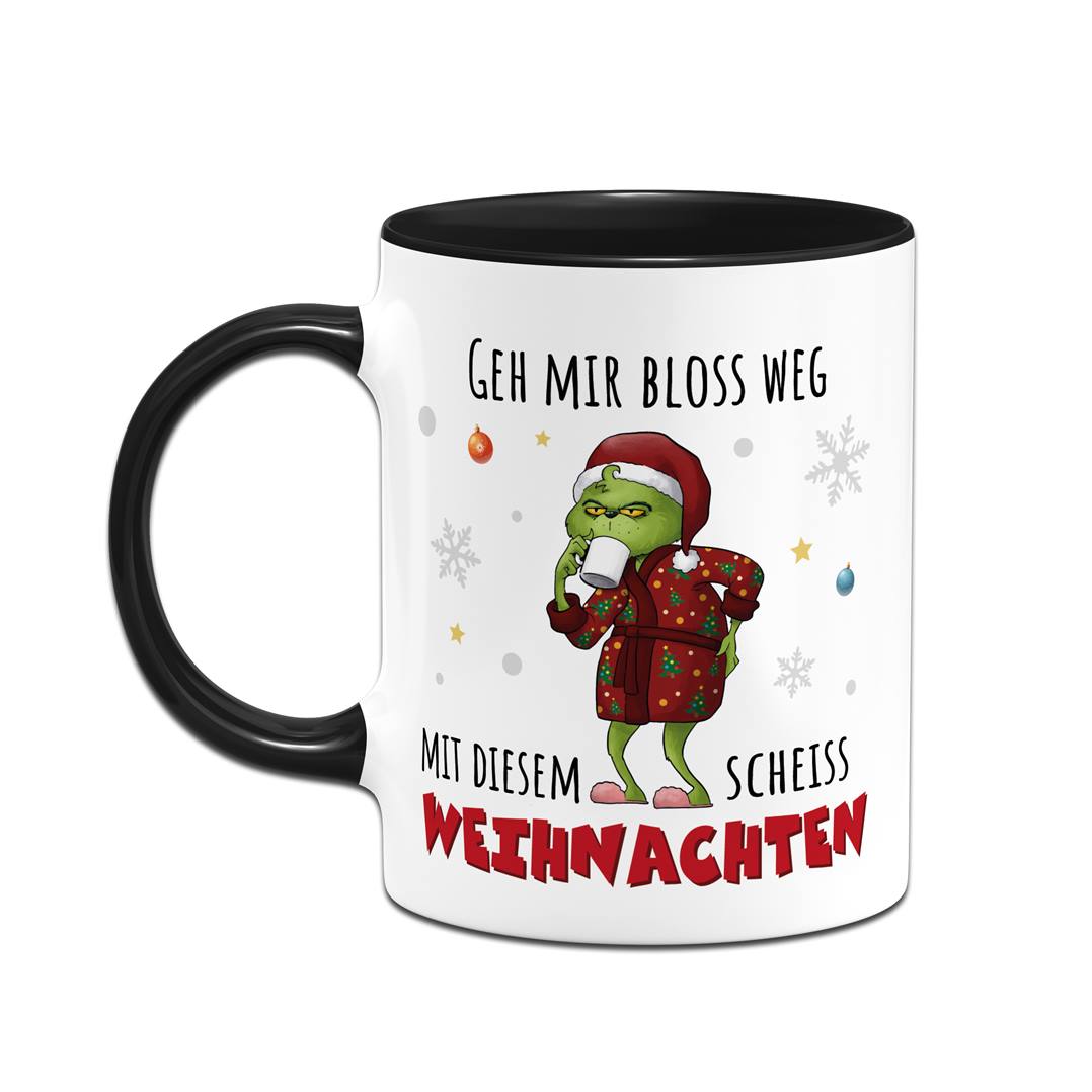 Tasse - Grinch - Geh mir bloß weg mit diesem scheiß Weihnachten