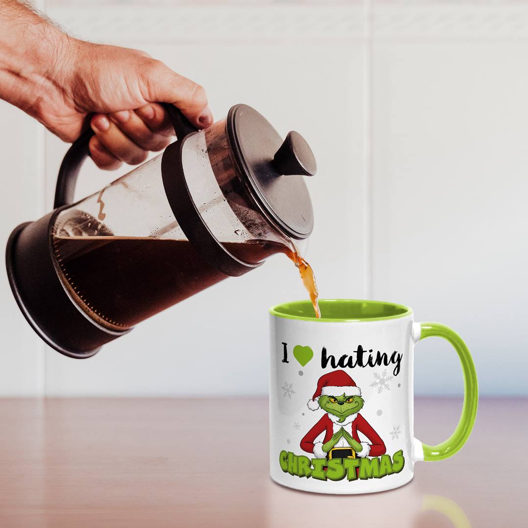 Tasse - Grinch - I love hating Christmas