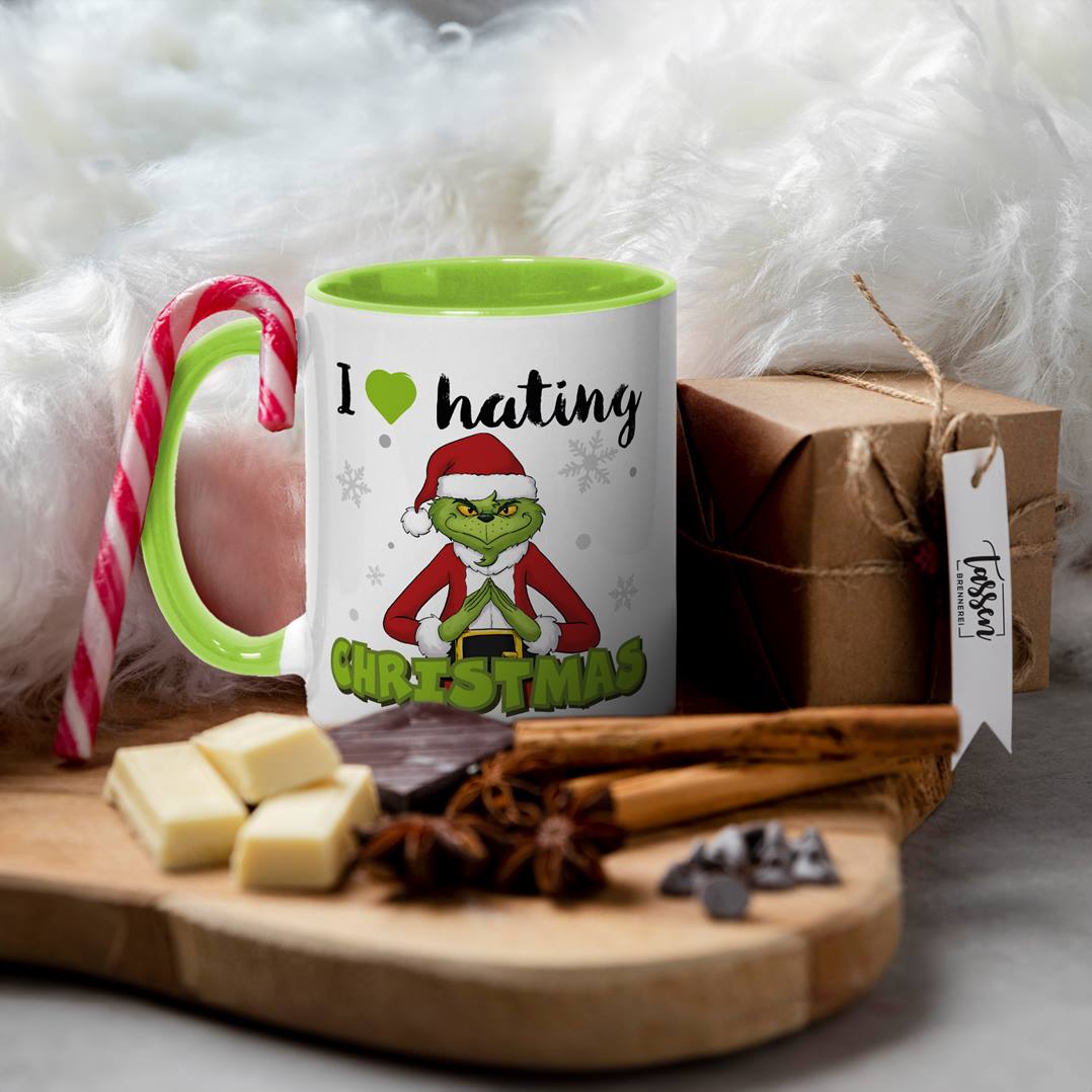 Tasse - Grinch - I love hating Christmas