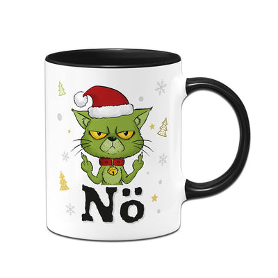 Tasse - Grinch Katze - Nö (Mittelfinger)