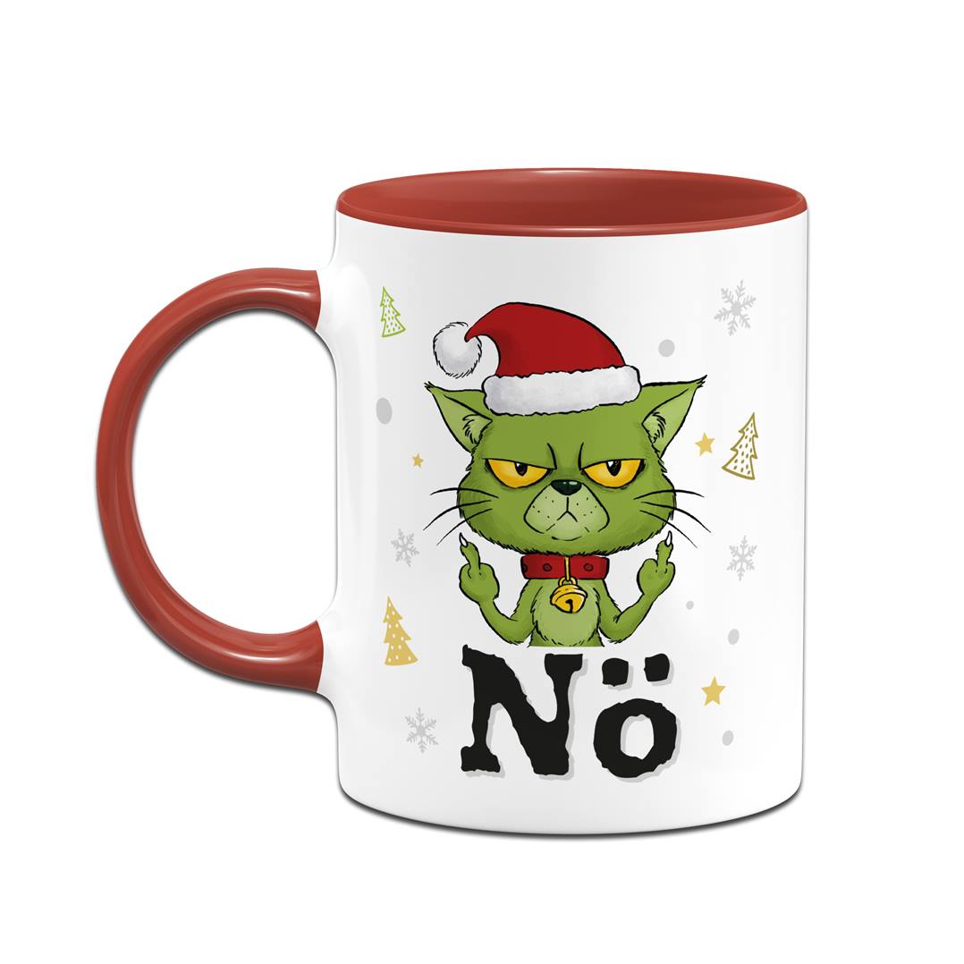 Tasse - Grinch Katze - Nö (Mittelfinger)