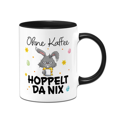 Hasen Tasse - Ohne Kaffee hoppelt da nix - Grummelhase