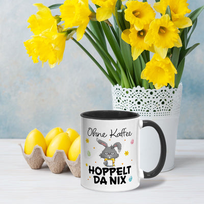 Hasen Tasse - Ohne Kaffee hoppelt da nix - Grummelhase