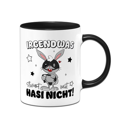 Hasen Tasse - Irgendwas stimmt mit Hasi nicht! Sado-Maso Hase