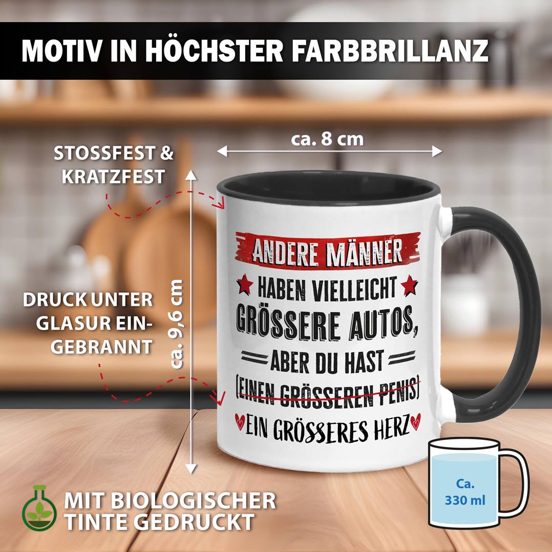 Tasse - Ich habe ein größeres Herz (und Penis)