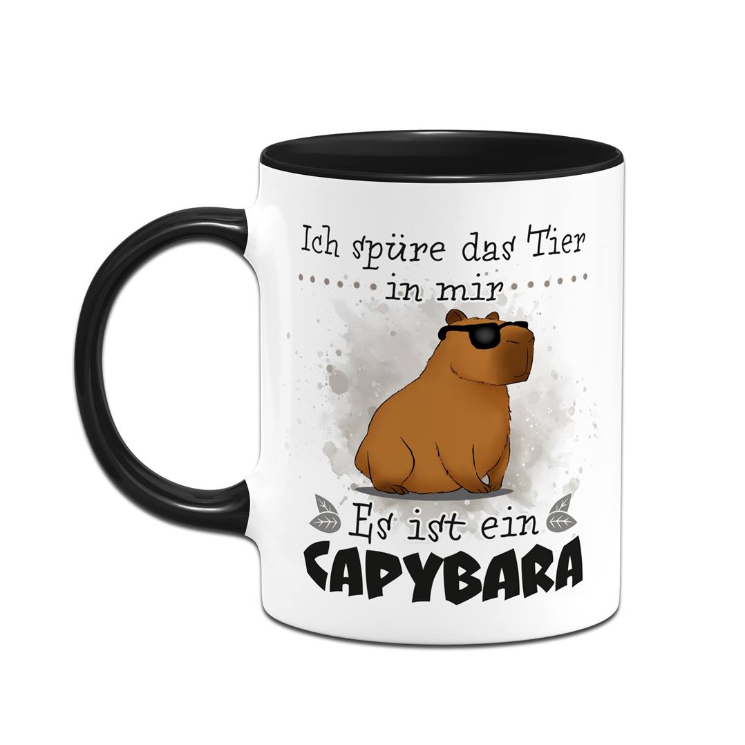 Tasse - Ich spüre das Tier in mir. Es ist ein Capybara