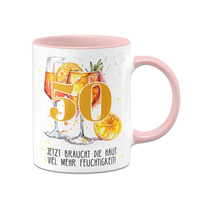 Tasse - Jetzt braucht die Haut viel mehr Feuchtigkeit! - (Zahl - runder Geburtstag)