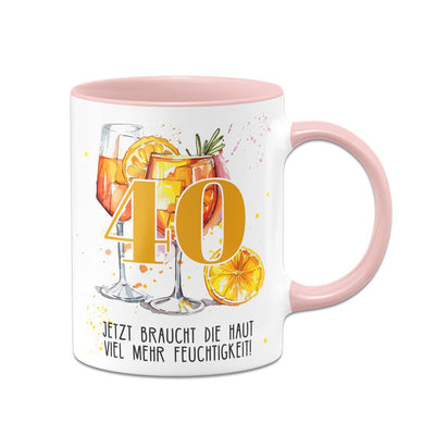 Tasse - Jetzt braucht die Haut viel mehr Feuchtigkeit! - (Zahl - runder Geburtstag)