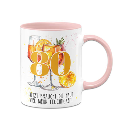 Tasse - Jetzt braucht die Haut viel mehr Feuchtigkeit! - (Zahl - runder Geburtstag)