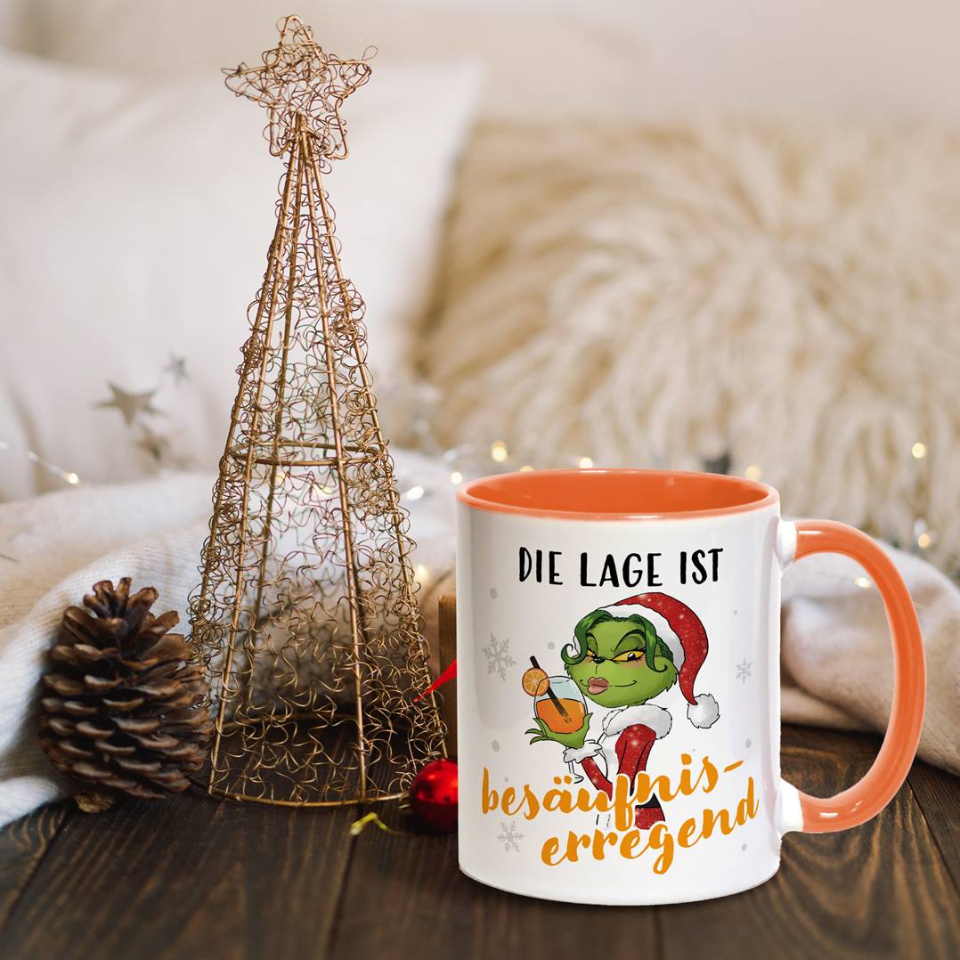 Tasse - Miss Grinch - Die Lage ist besäufniserregend (Aperol)