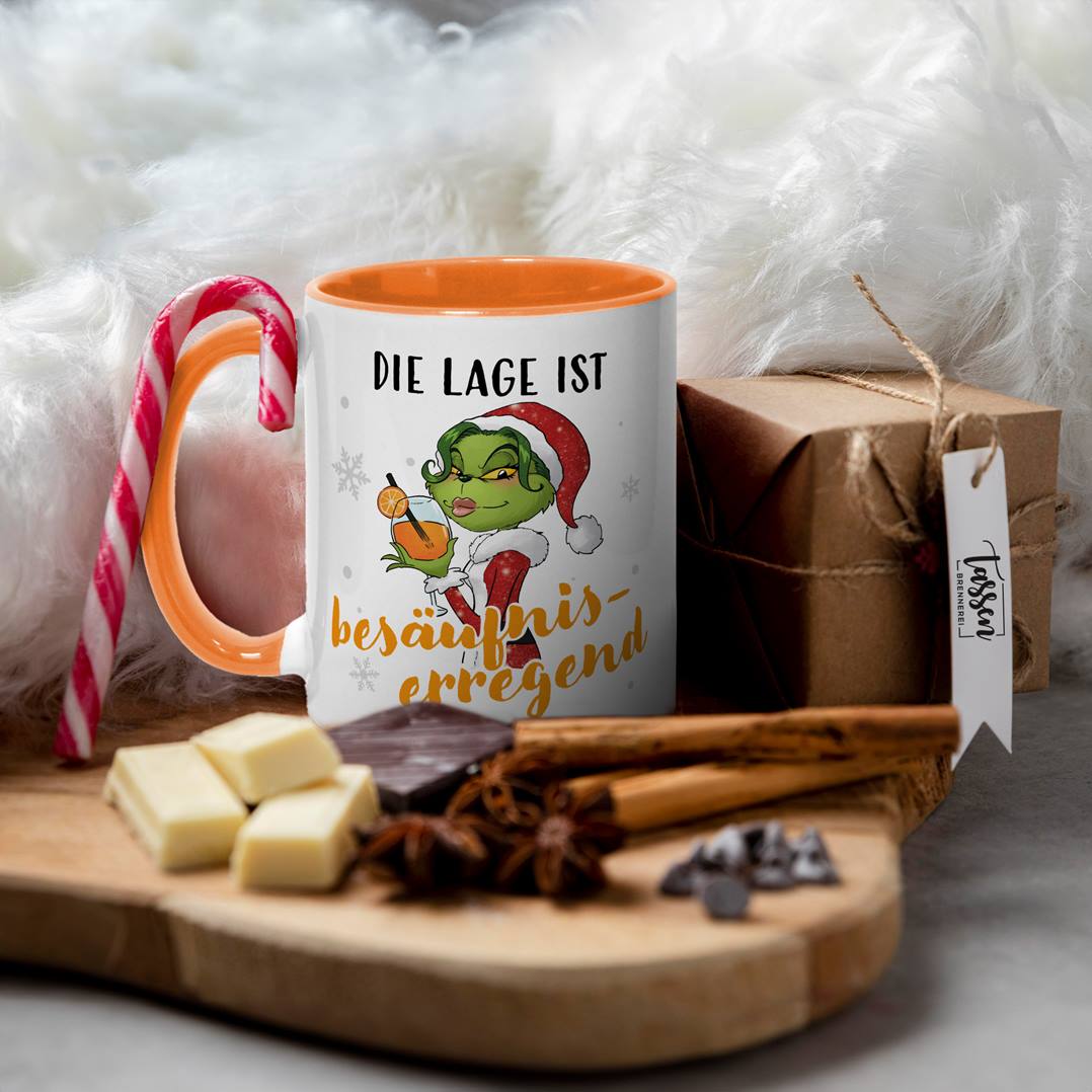 Tasse - Miss Grinch - Die Lage ist besäufniserregend (Aperol)