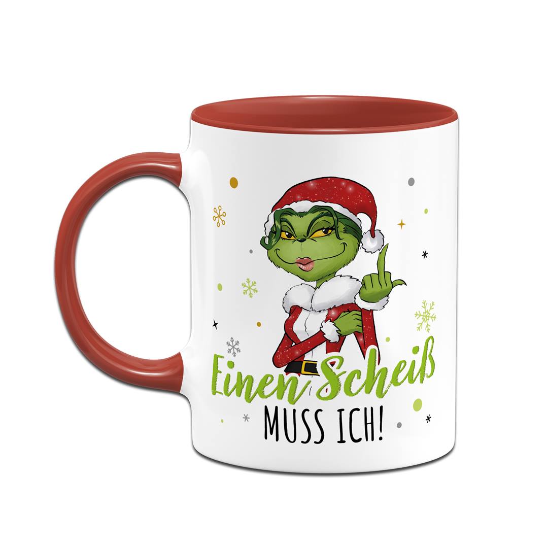 Tasse - Miss Grinch - Einen Scheiß muss ich! (Mittelfinger)