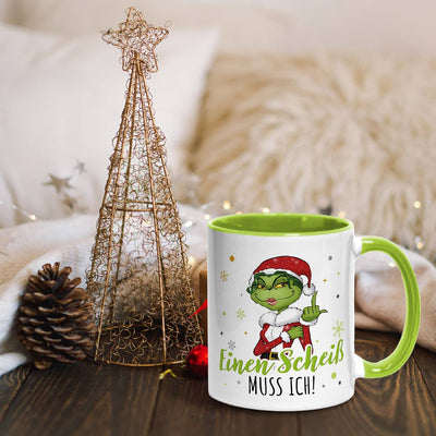 Tasse - Miss Grinch - Einen Scheiß muss ich! (Mittelfinger)