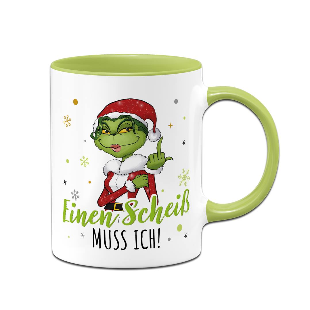 Tasse - Miss Grinch - Einen Scheiß muss ich! (Mittelfinger)