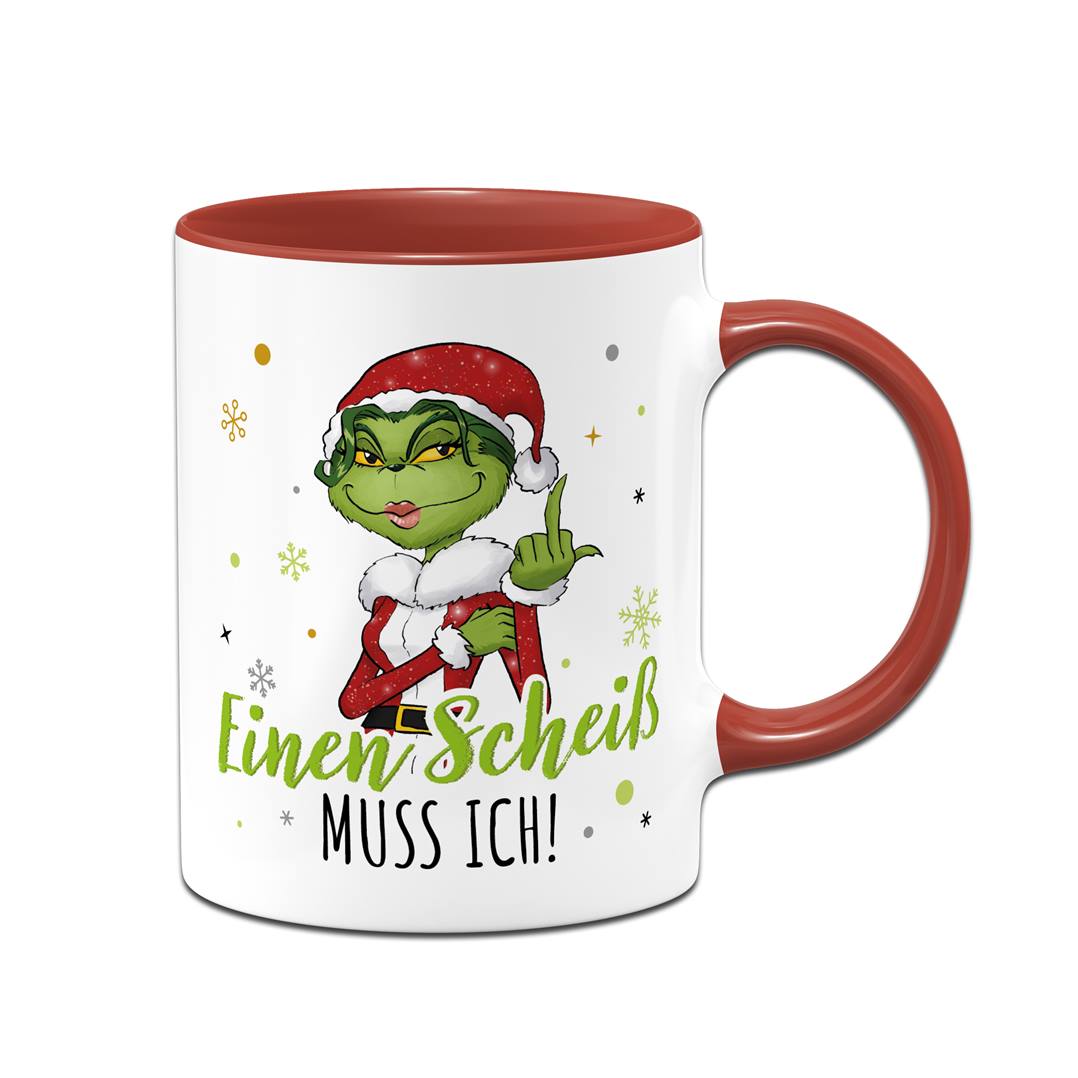 Tasse - Miss Grinch - Einen Scheiß muss ich! (Mittelfinger)