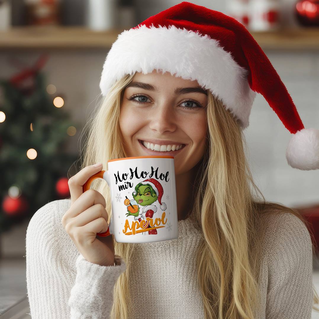 Tasse - Miss Grinch - Ho Ho Hol mir Aperol