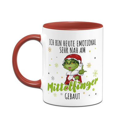 Tasse - Miss Grinch - Ich bin heute emotional sehr nah am Mittelfinger gebaut