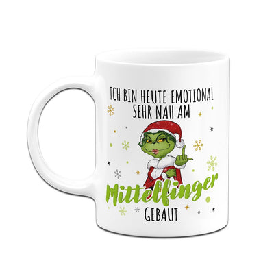 Tasse - Miss Grinch - Ich bin heute emotional sehr nah am Mittelfinger gebaut